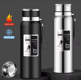 1000ml Large Capacity Stainless Steel Thermos Bottle – Hot & Cold Vacuum Flask Water Bottle (random Color)