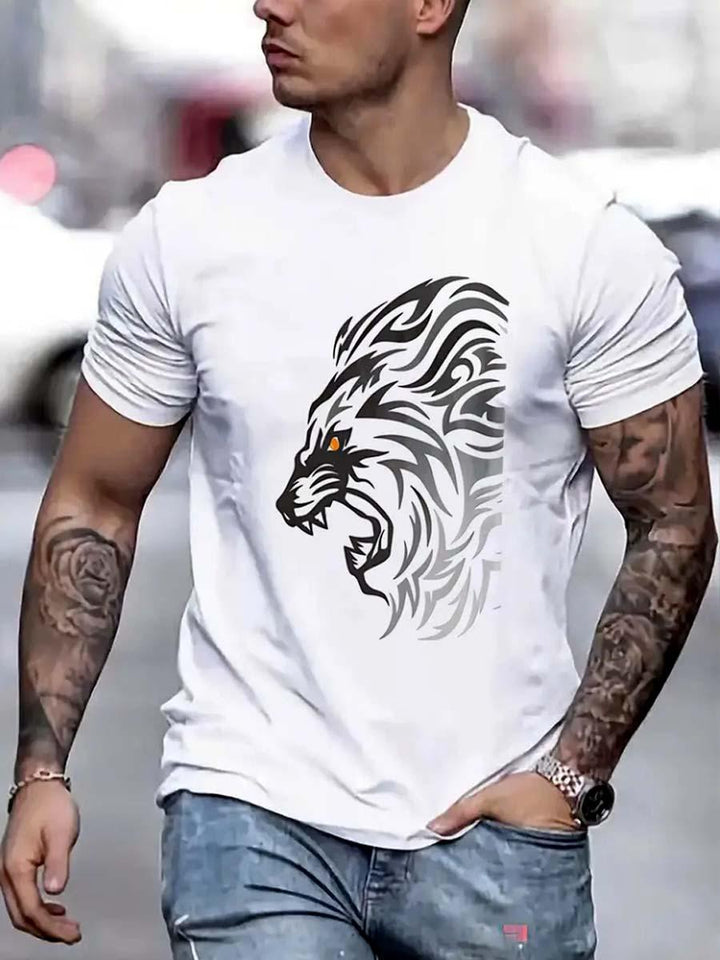 1 Pc Men's Polyester Plain T-Shirt