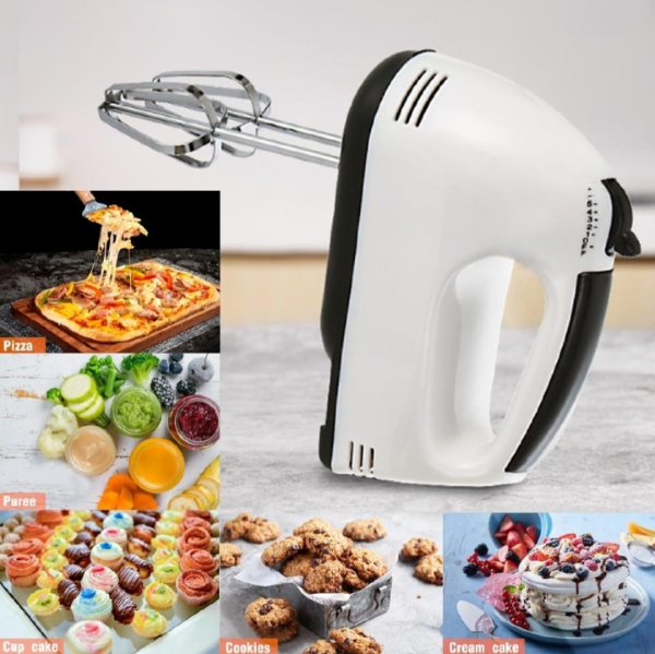 Electric Hand Mixer Beater Machine For Cake, Eggs & Baking – Handheld Egg Beater, Cake Mixer & Small Electric Mixer