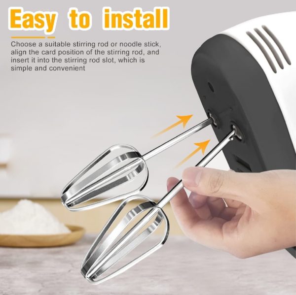 Electric Hand Mixer Beater Machine For Cake, Eggs & Baking – Handheld Egg Beater, Cake Mixer & Small Electric Mixer